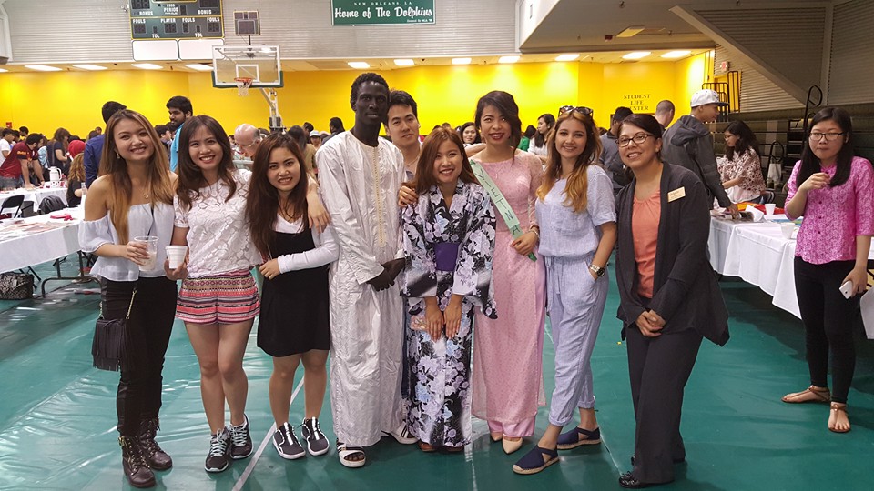 diverse group of international students