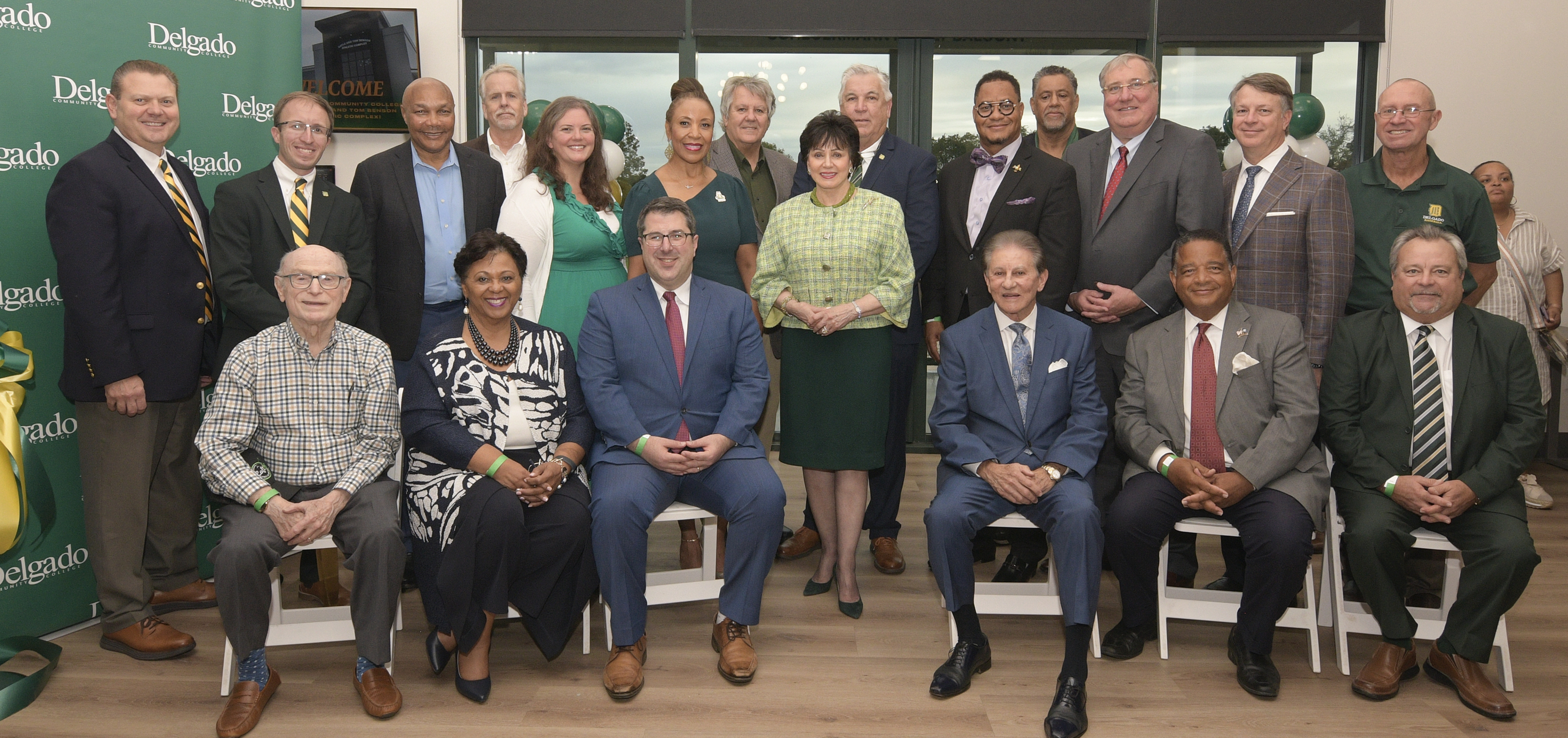 Post ribbon-cutting photo with all donors and dignitaries