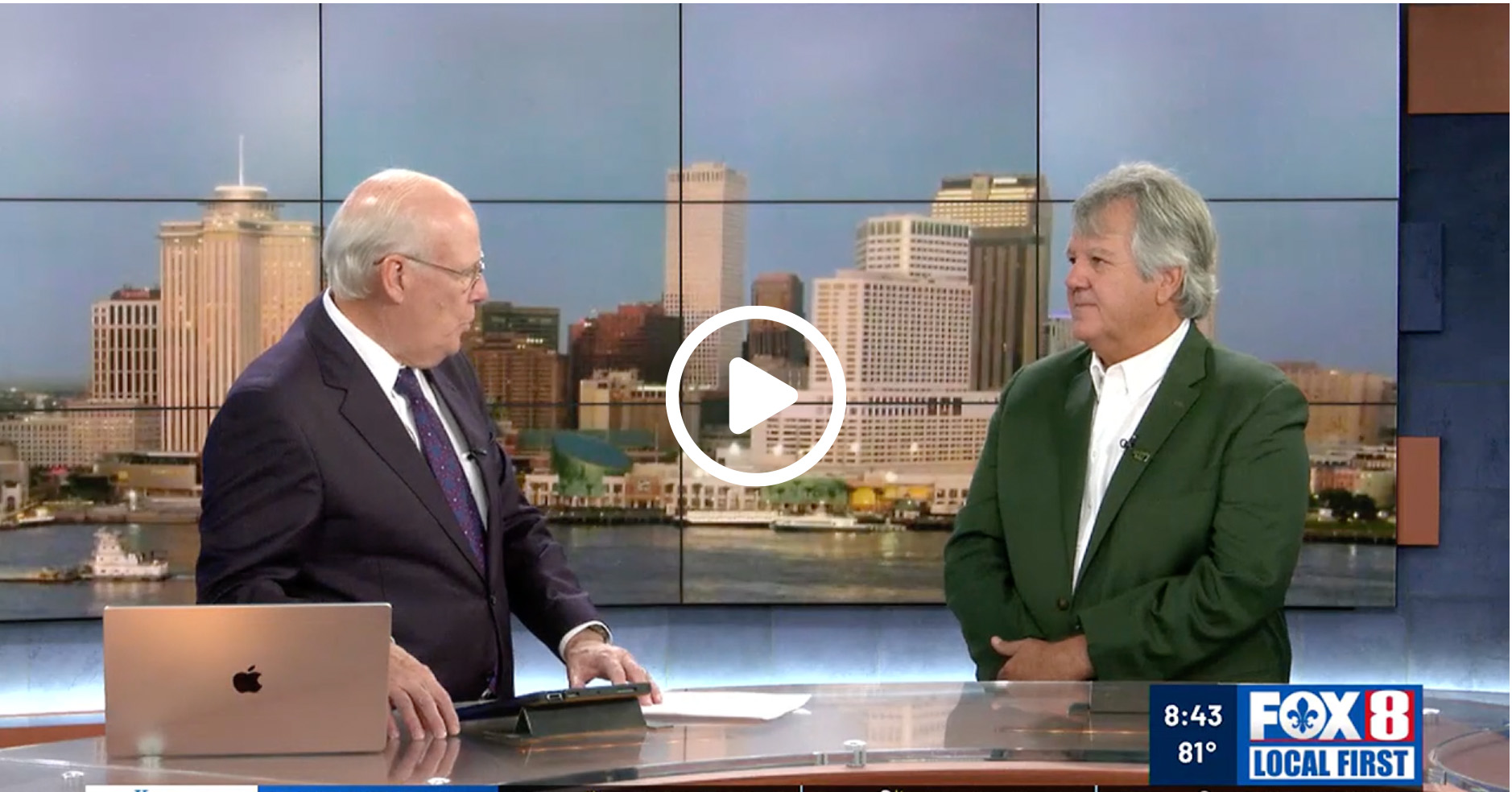 John Snell interviews Todd Trosclair on the Fox 8 Morning Show. Click to watch the video.