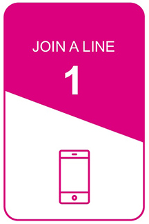 step 1 icon: join a line